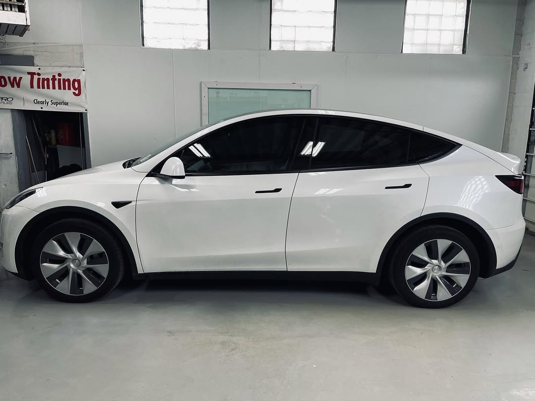 Vehicle after premium window tint installation