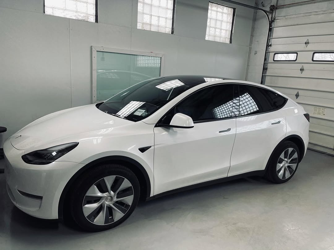 Vehicle after premium window tint installation